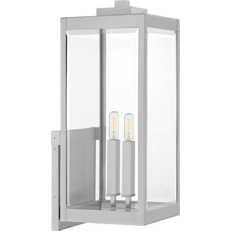 Westover 2-Light Stainless Steel Outdoor Wall Lantern